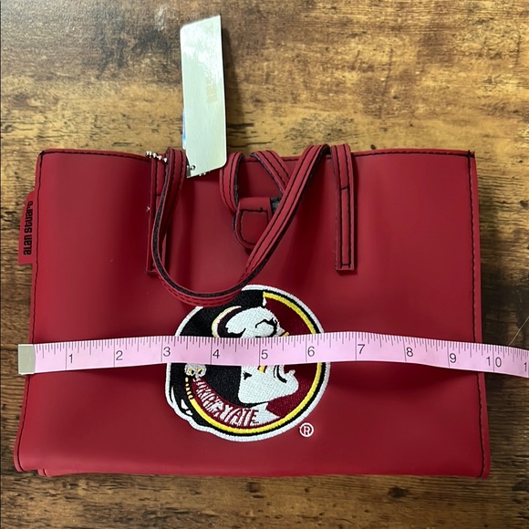 Alan Stuart Maroon Tote with Seminoles Emblem - Picture 10 of 10
